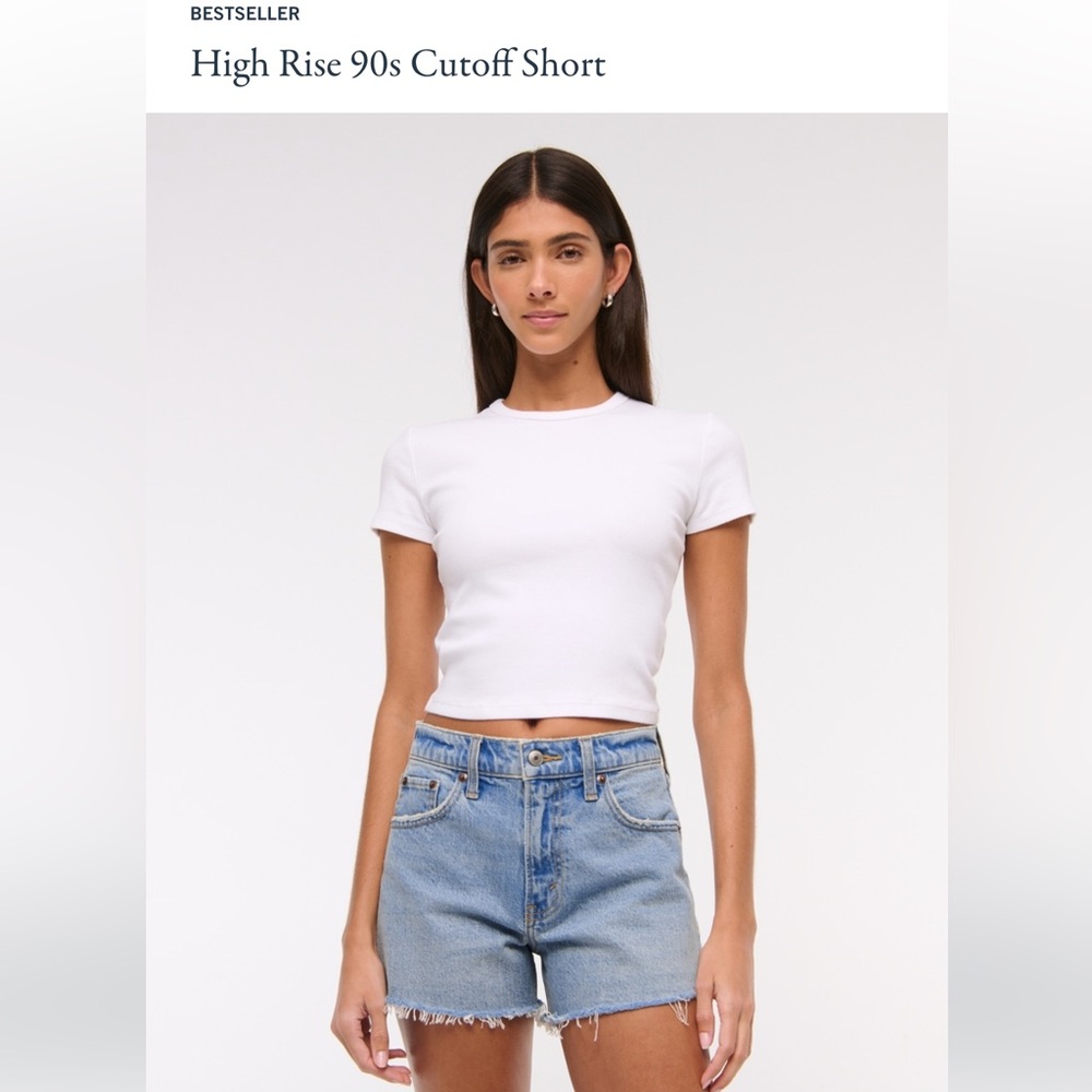 Abercrombie high rise 90s Cutoff short